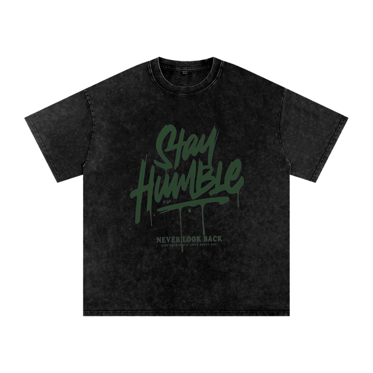 Snow Washed Oversized Cotton T-Shirt