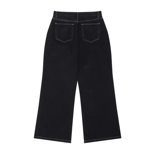 Men's Straight Leg Raw Denim Jeans