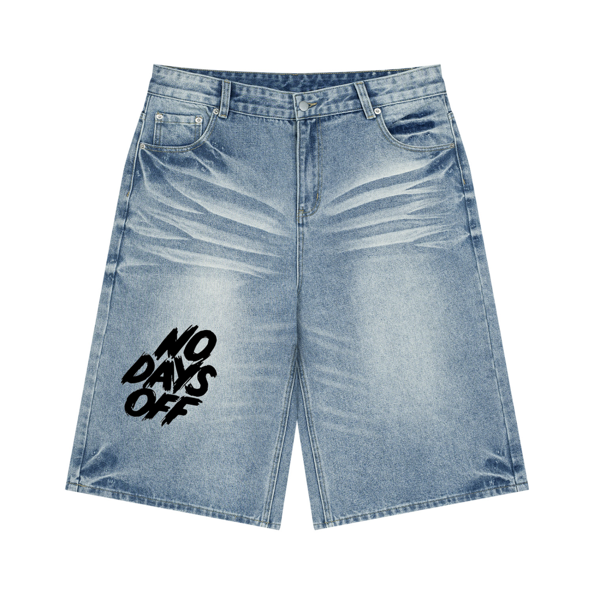 Men's Vintage Wash Denim Shorts