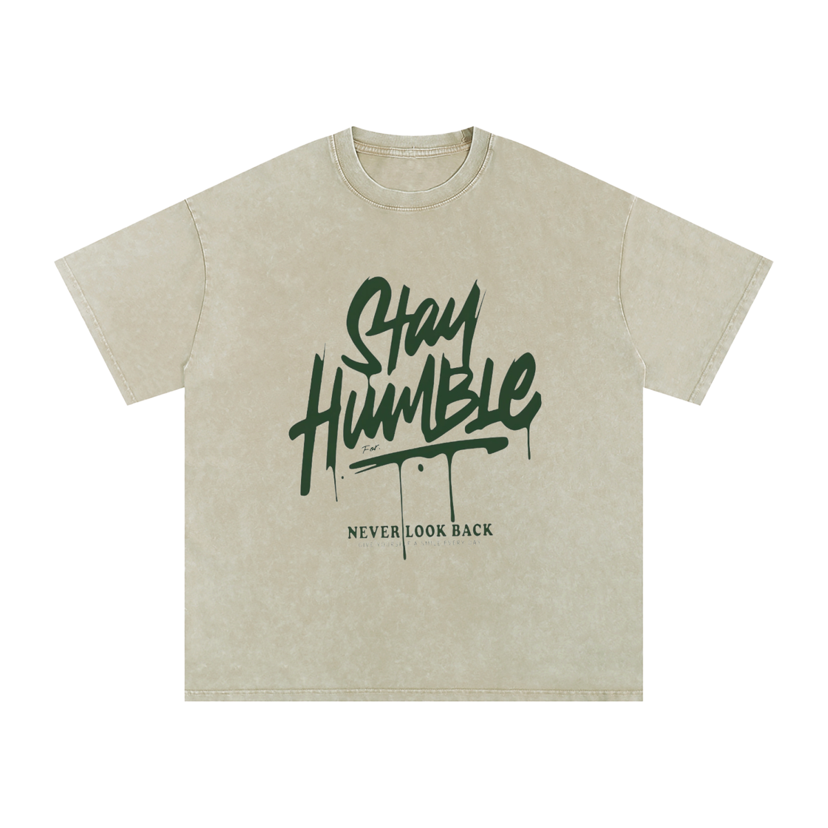 Snow Washed Oversized Cotton T-Shirt