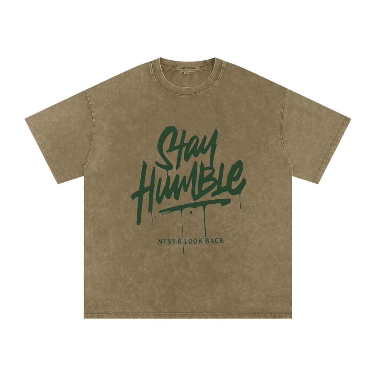 Snow Washed Oversized Cotton T-Shirt