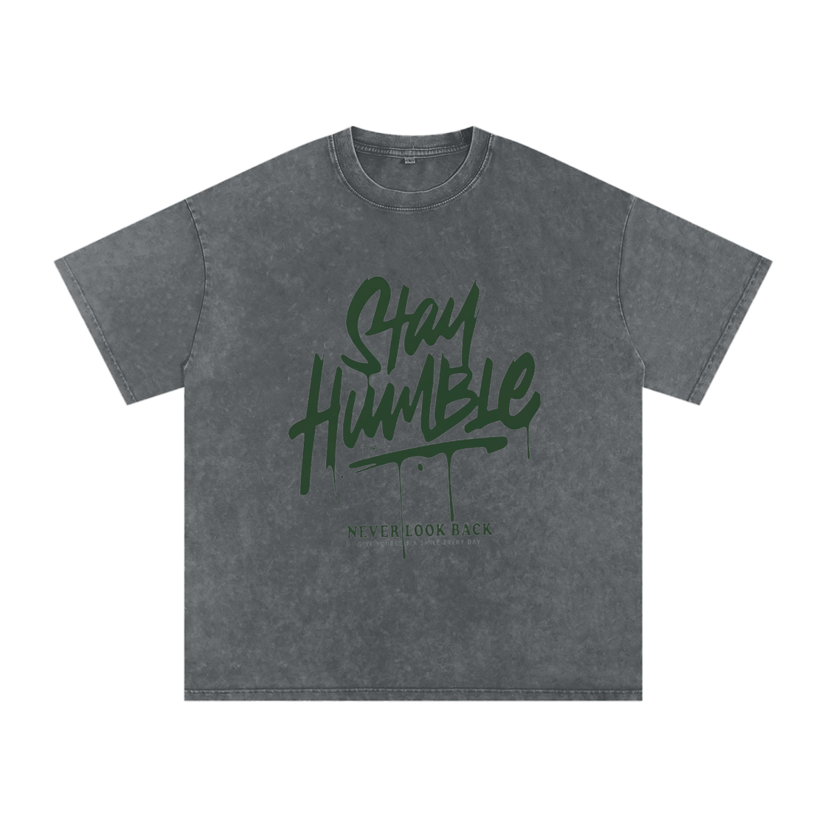 Snow Washed Oversized Cotton T-Shirt