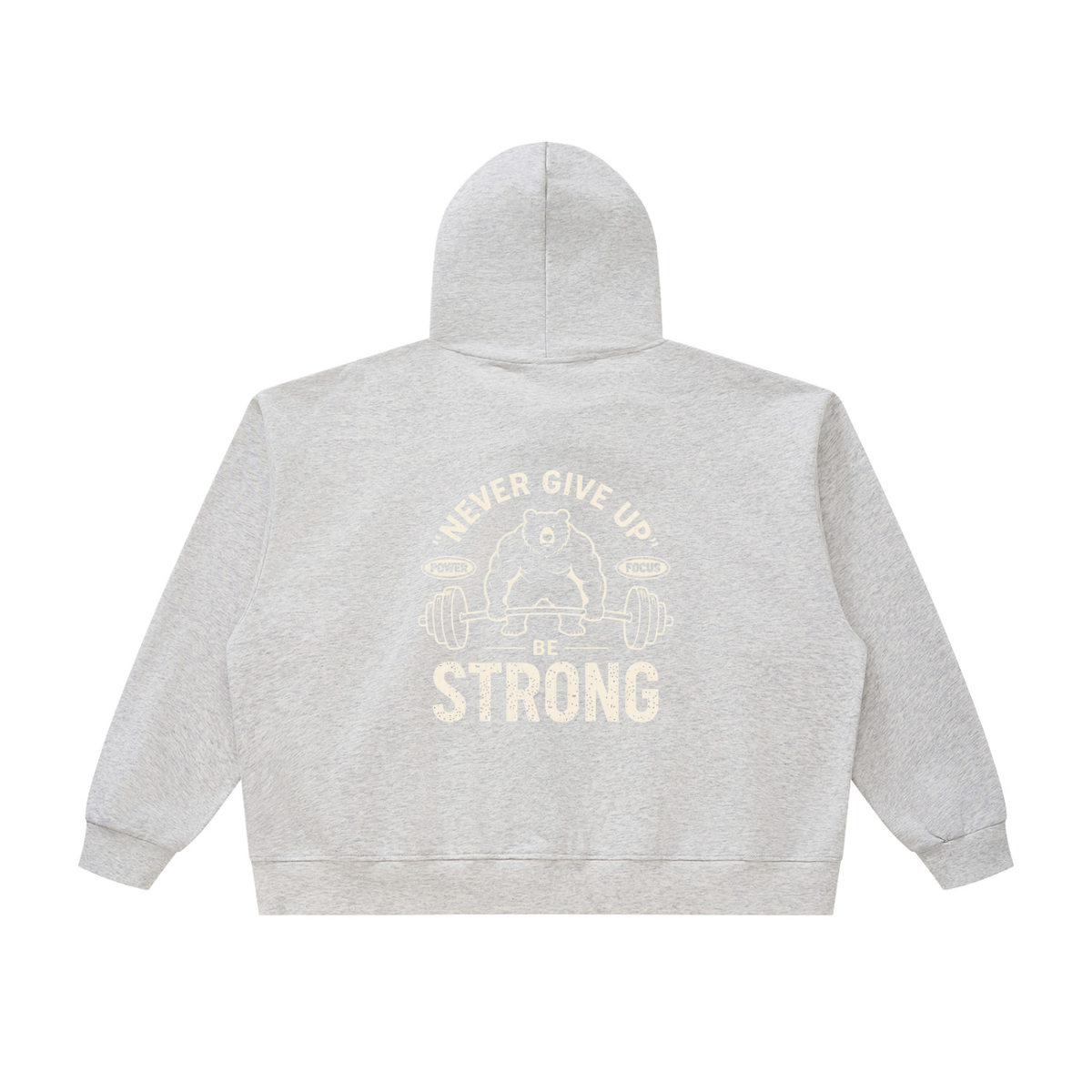 Unisex Oversized Chunky-Zip Boxy Hoodie