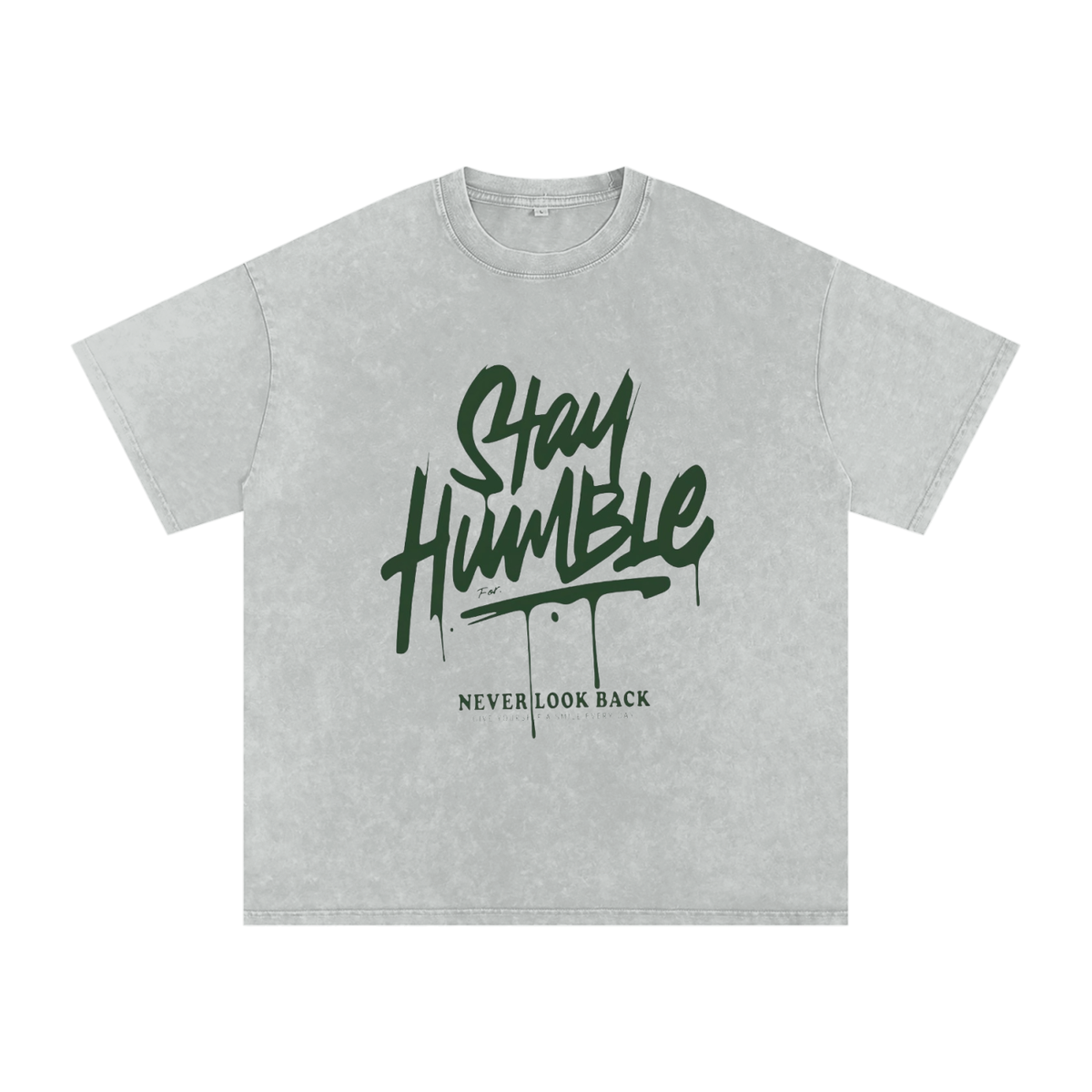 Snow Washed Oversized Cotton T-Shirt
