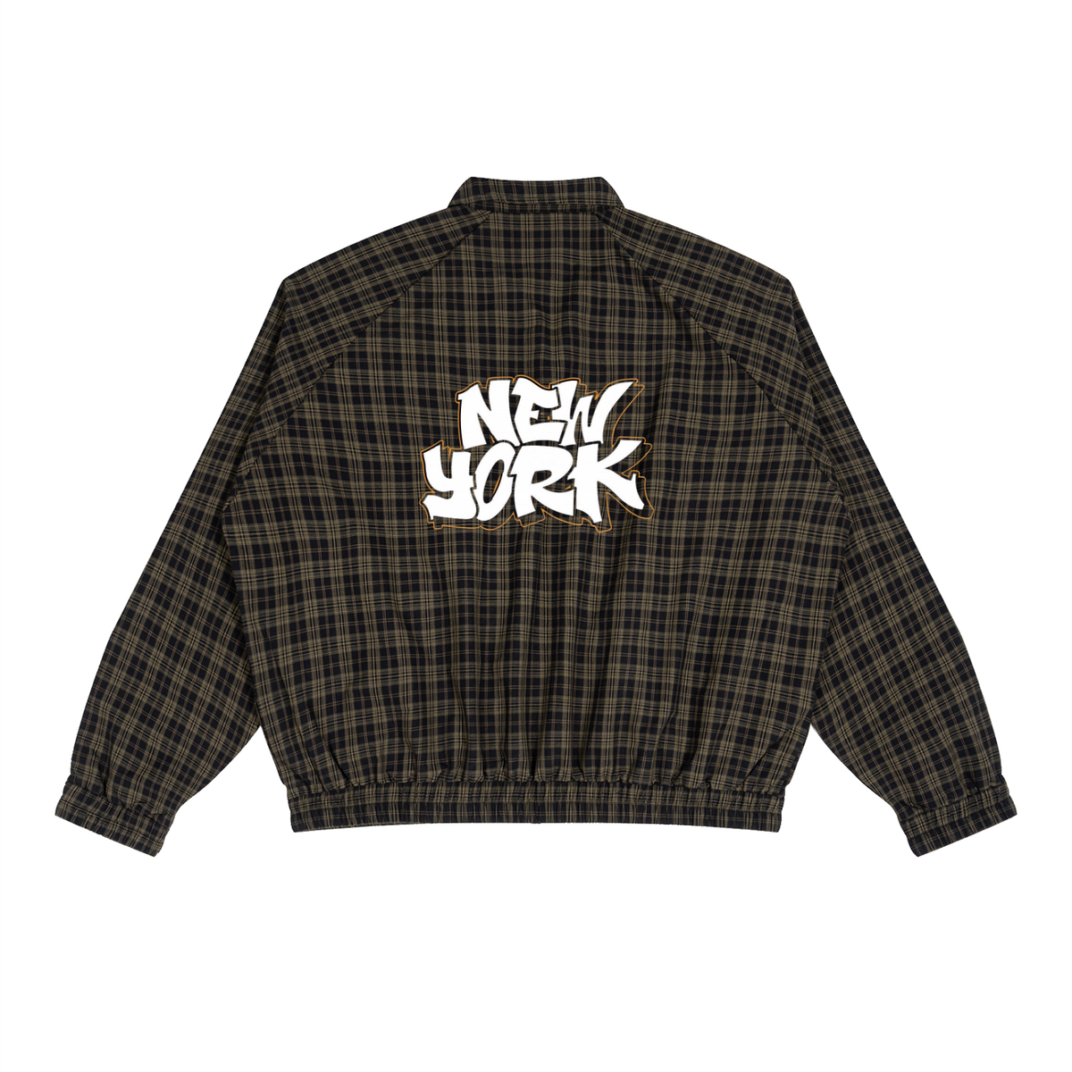 Unisex Plaid Full-Zip Track Jacket